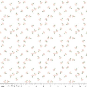 Hibiscus - Ditsy Floral White by Simple Simon and Co from Riley Blake Fabric