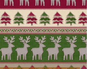 Craft Paper Christmas - Reindeer Stripe by Whistler Studios from Windham Fabrics