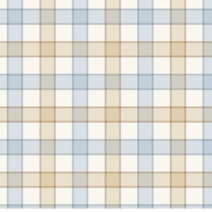 Cotton Joy - Plaid Natural from Timeless Treasures Fabric