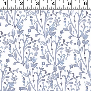 Zakaria - Field Toss White by Sue Zipkin from Clothworks Fabric
