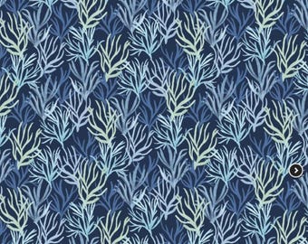 Unterwasser Wunder - Koralle Tiefblau von Wilmington Prints Fabric