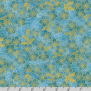 Imperial Collection 17 - Small Flowers Sky Blue from Robert Kaufman Fabric