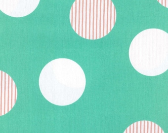 Simple OXFORD - Dots Aqua från Kokka Fabric