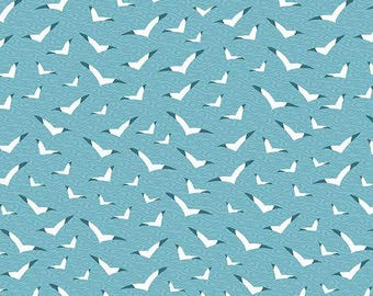 Surf’s Up - Seagulls Blue from Henry Glass Fabric