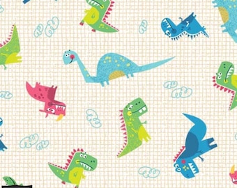 Dino Friends - Playful Dinosaur from Michael Miller Fabric