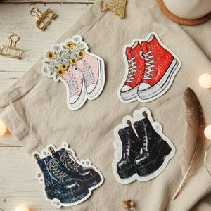 Holographic Sneaker & Boot Stickers – Waterproof Vinyl Decals