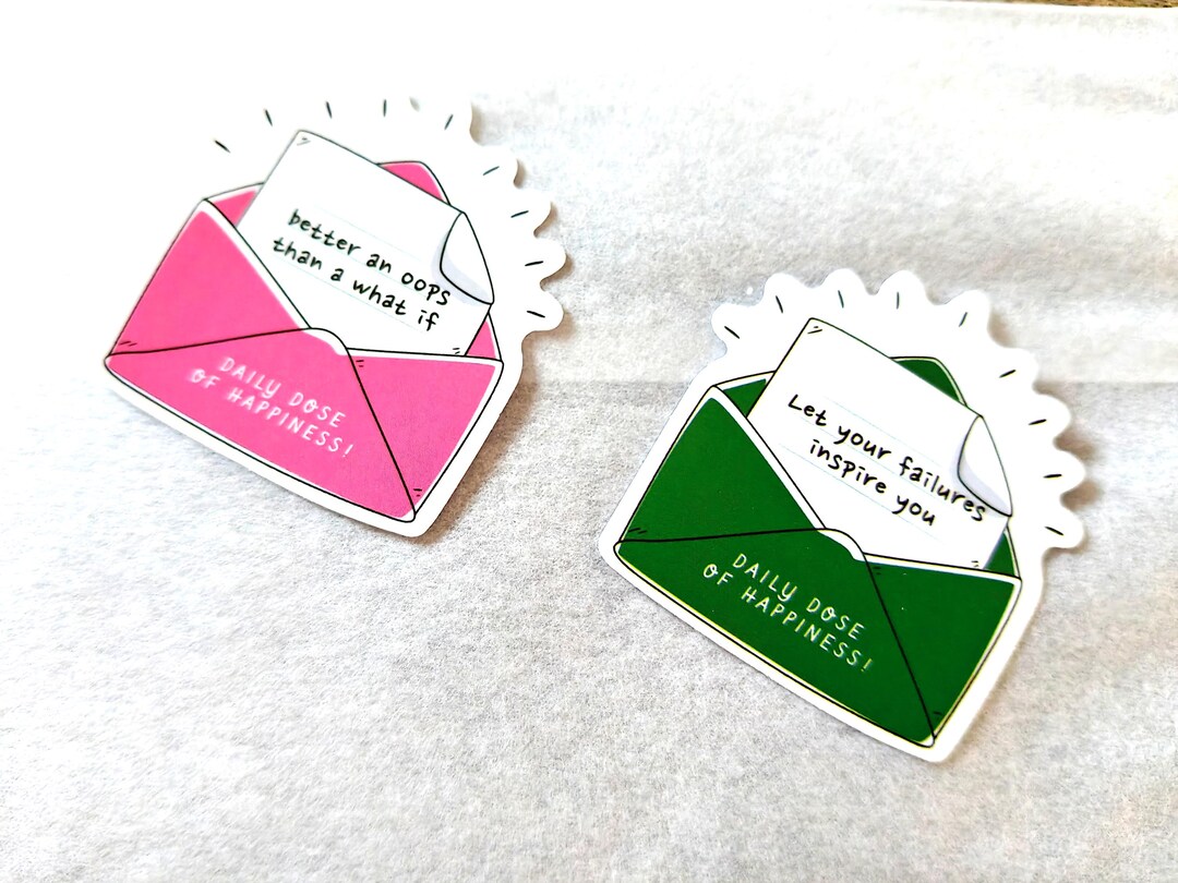Happiness Envelope Sticker Pack – Positive Affirmation Decals - Etsy
