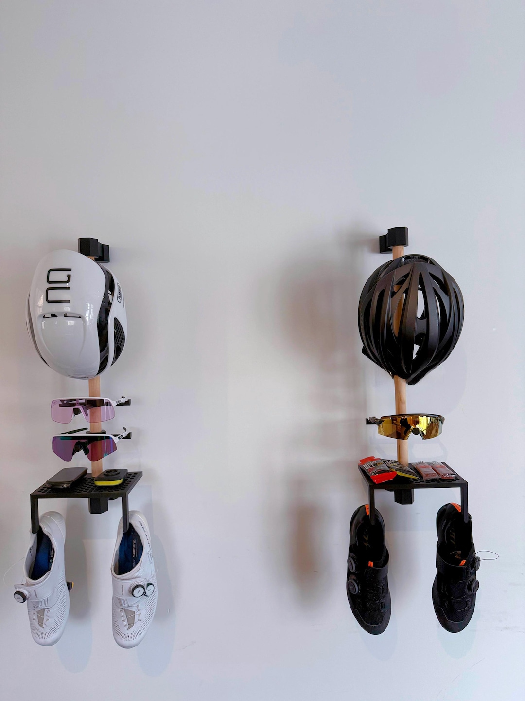 All-in-one Wall-mounted Bike Rack: Helmet, Shoe/glasses Holder ...