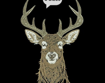 Deer Head Embroidery Design, Animal Machine Embroidery File, Deer Embroidery Design, Head Machine Embroidery File, instant download
