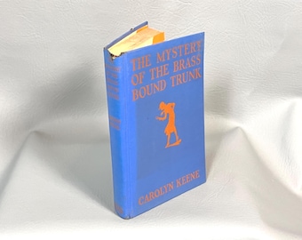 Nancy Drew Mystery Brass-Bound Trunk 1940 Grosset Dunlap Hardcover Book