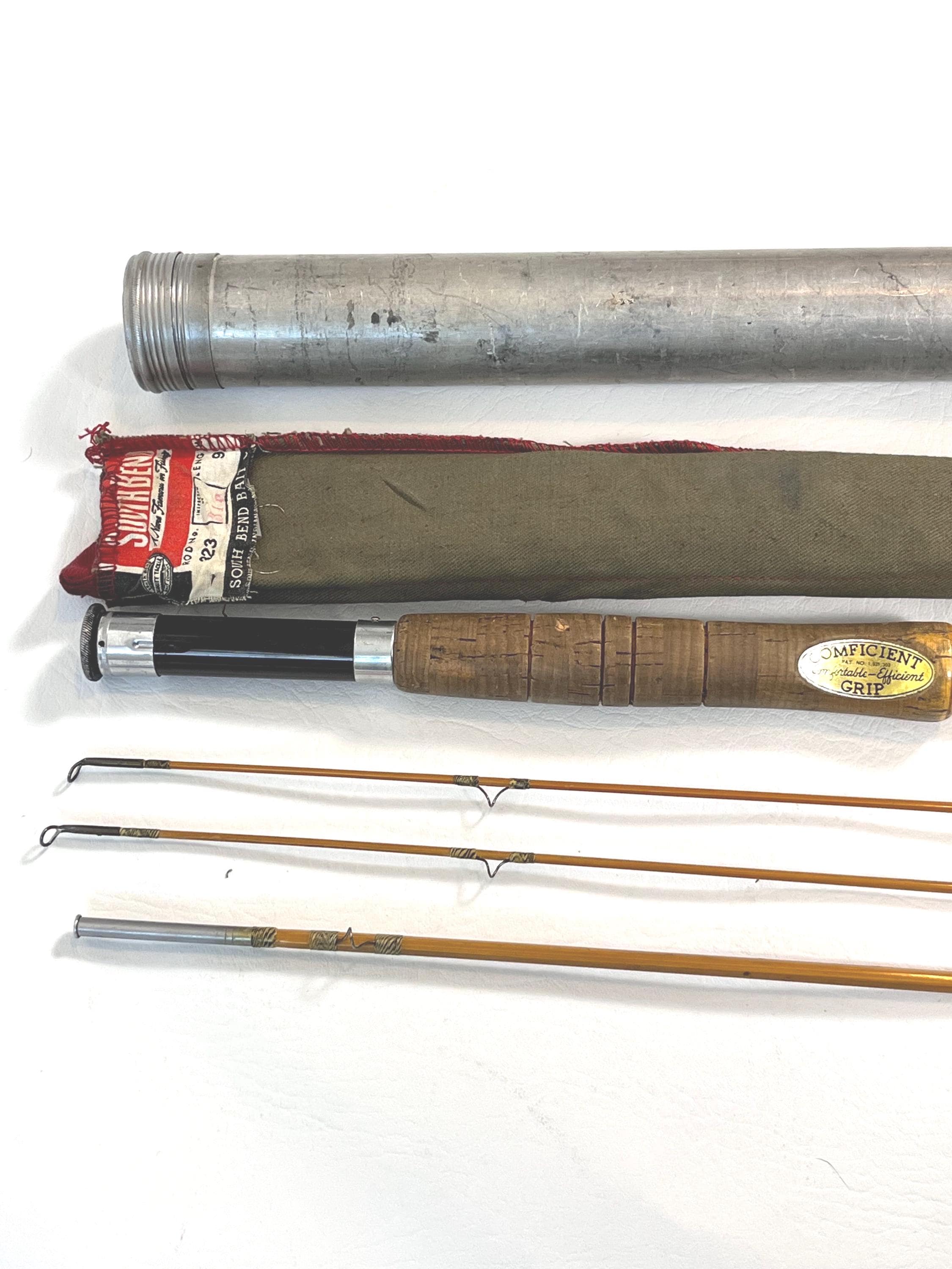 SOUTHBEND FLY ORENO 5060-B4 希少FLY ROD VINTAGE SOUTHBEND NO. 1140 MODEL D OREN-O-MATIC FLY ROD REEL WITH