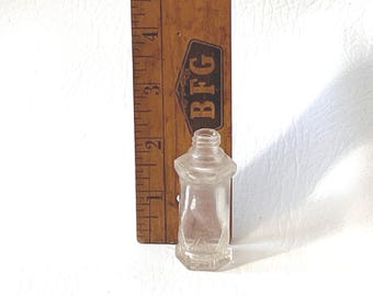 Botella de esmalte de uñas Duragloss de la década de 1940 / Mini vaso vintage