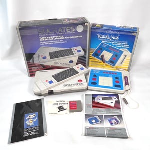 Consola con teclado y tableta táctil para sistema de vídeo educativo VTech Socrates (conjunto completo)