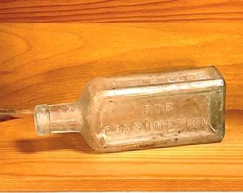 Vintage Piso’s Cure for Consumption bottle - Antique Patent Medicine Bottle