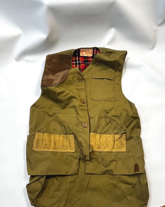 Vintage Bob Allen Shooting Vest, Size 40 - Mid Century Hinting Vest