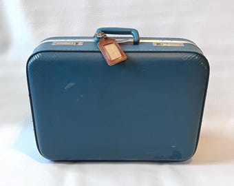 Vintage 60's or 70's Sears Forecast Hard Suitcase - Etsy