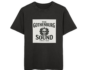 T-shirt met het Gothenburg Sound Skull-logo | Vintage rock-T-shirt