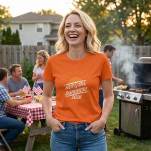 Retro het tjej sommar 2026 skjorta vintage grafisk t-shirt kvinnor bär sjuttiotalsstil throwback
