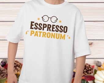 Maglietta unisex divertente con scritta Esspresso Patronum