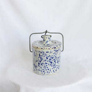 Vintage Splatter Paint Sealed Crock
