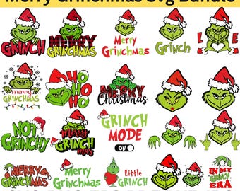 Merry Grinchmas SVG | Funny Christmas Grinch Cut File | Cricut & Silhouette Digital Design