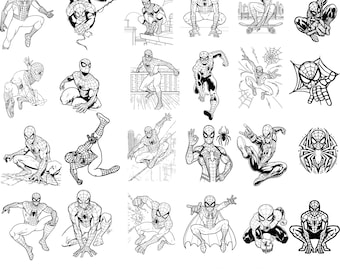 スパイダーマン SVG、ブラック スパイダーマン、スパイダーマン