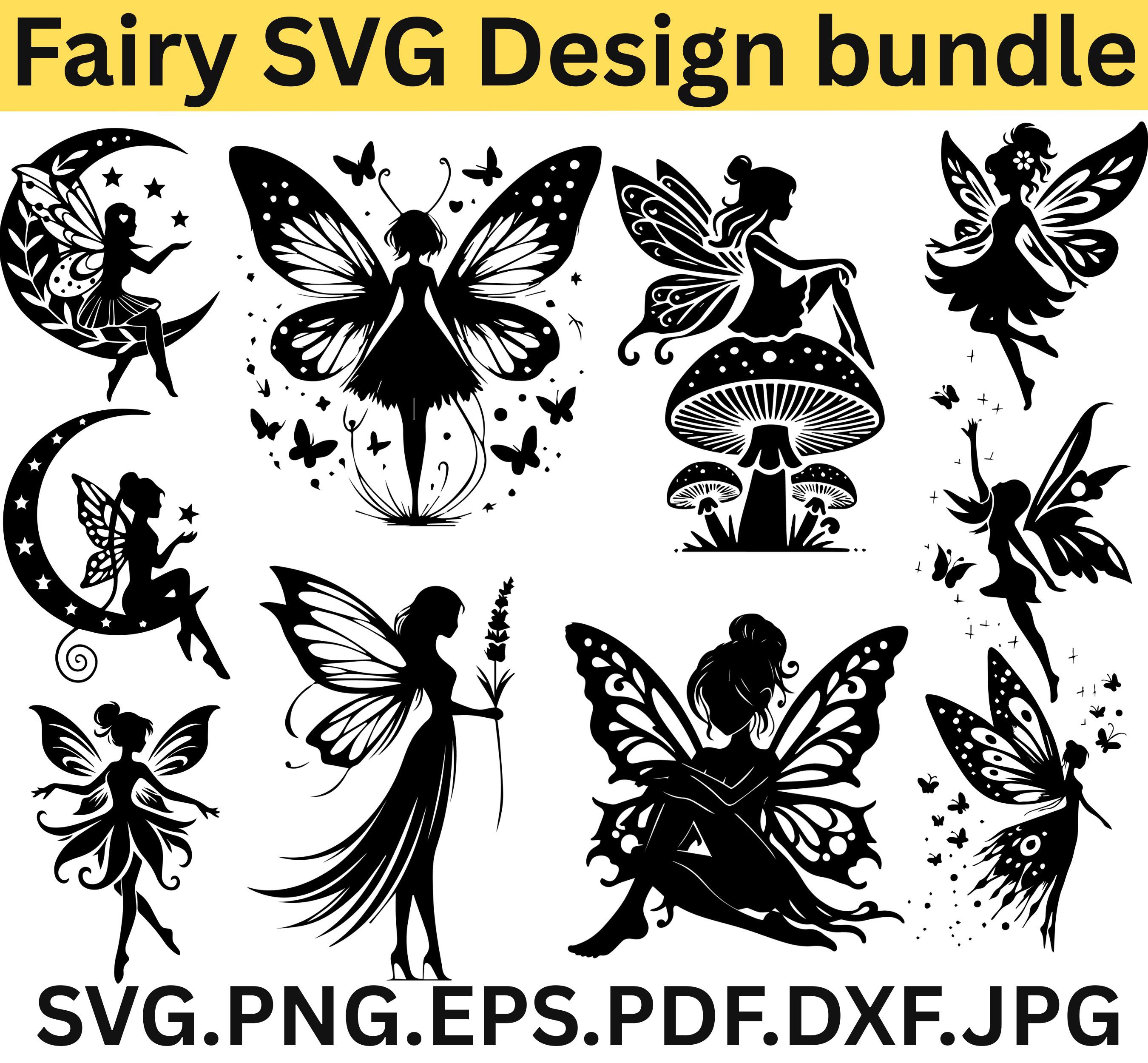 Magical Fairy Silhouette SVG | Fantasy Cut File for Cricut & Silhouette ...