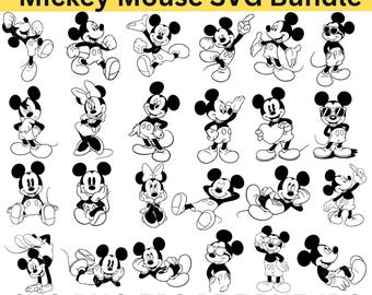 Mickey Mouse SVG Cut File | Cartoon Mouse SVG | Cricut & Silhouette Digital Design