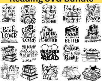 Reading SVG | Book Lover SVG | Reading Quotes SVG | Cricut & Silhouette Cut File