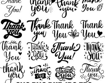 Thank You Lettering SVG | Craft File for Cricut, Silhouette
