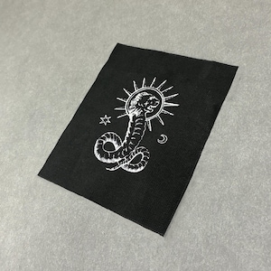 Demiurge  Patch – Occult Snake – Gnostic Symbol – Esoteric Design – Screen Printed