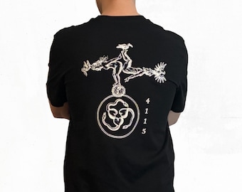 Ouroboros Graphic T-Shirt – Alchemical Snake dragon Design,