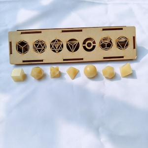 Juego de geometría sagrada de aventurina amarilla / 7 sólidos platónicos, caja de madera, kit de rejilla de cristal