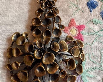 Hannu Ikonen Large Reindeer Moss Bronze Necklace – Valo-Koru Finland, 1960s/70s