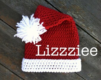 Santa Claus Crochet Hat PATTERN - Christmas - make super cute and easy hats - baby toddler child teen adult - Instant Digital Download