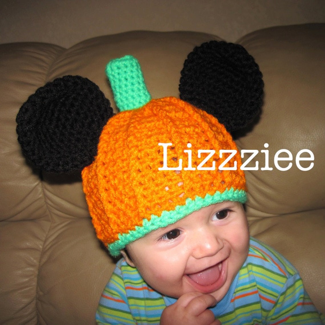 Halloween Mickey Pumpkin Crochet Hat PATTERN PDF Etsy