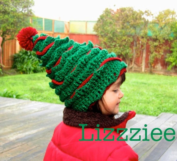 Oh Christmas Tree Crochet Hat PATTERN 