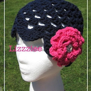 Girls Crochet Hat Pattern PDF  - Cute hat, easy to make, newborn toddler child adult - Instant Digital Download