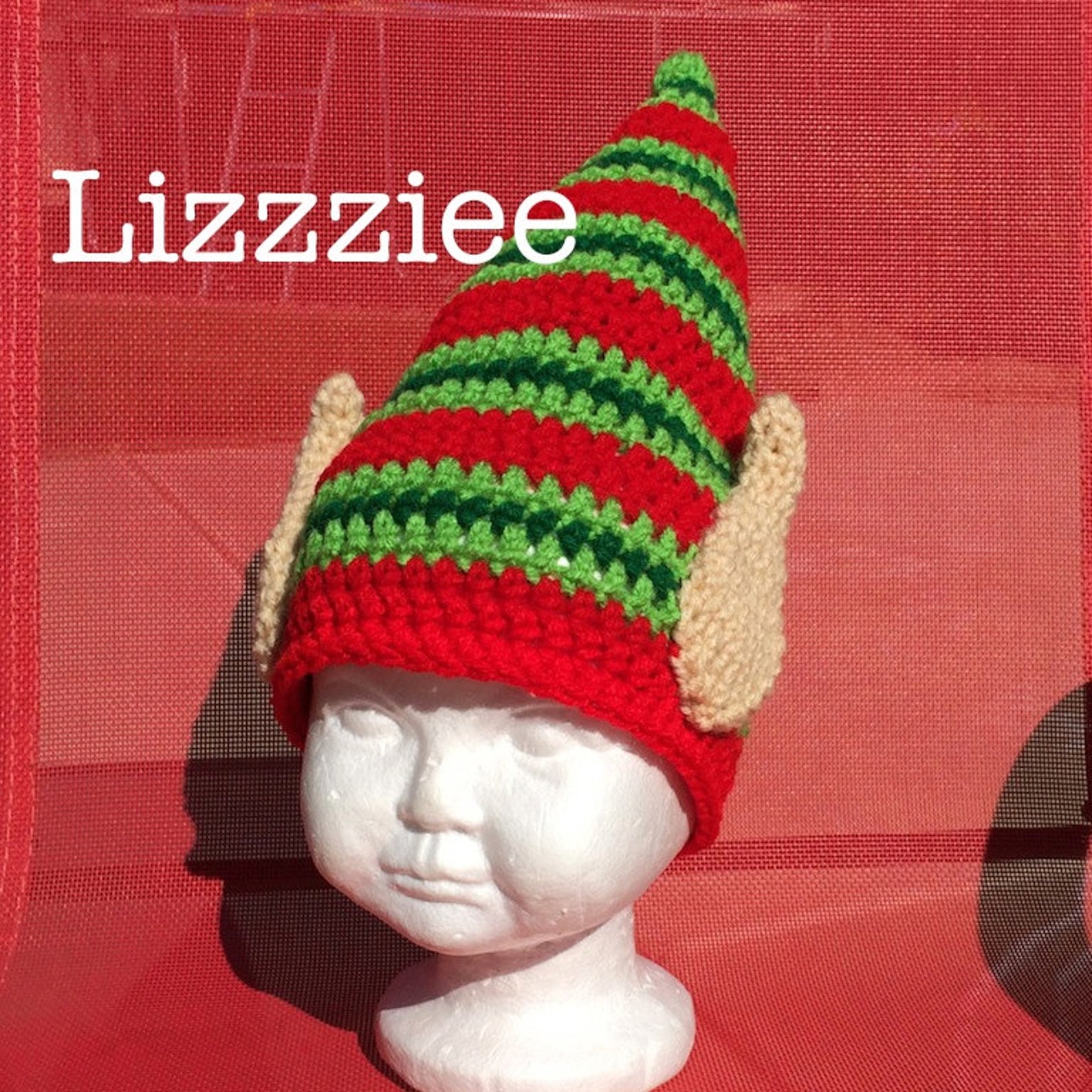 Elf Ears Crochet Hat PATTERN PDF Christmas Instructions to Etsy
