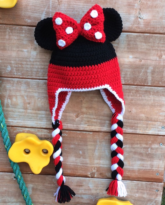 Minnie Mouse Stripe Crochet Beanie PDF Pattern Fun to Make for