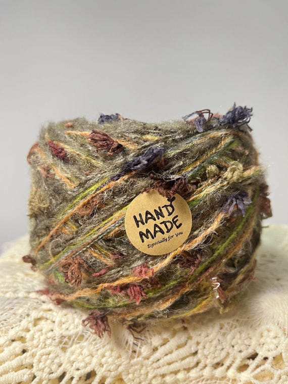 Forest Palette Olive Green Art Yarn