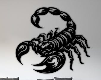 Scorpion Silhouette SVG, Laser Cut File, Zodiac Vector (Digital File)