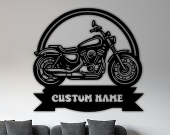 Motorcycle Customize PNG SVG Laser Cut File Silhouette DXF Cricut Decal Vinyl