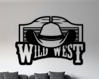 Wild west dxf file, cnc, dxf, plasma, glowforge, png, laser cut, printable
