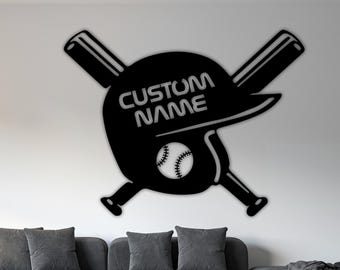 Baseball Laser Cut File SVG DXF - Baseball Metal Wall Art - CNC Plasma Glowforge File