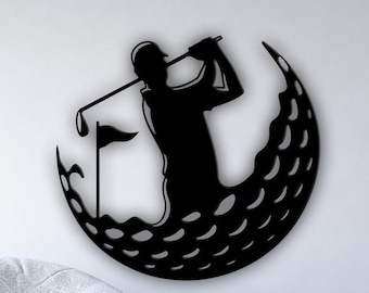 Golf dxf, Laser cut, silhouette, cnc, svg, plasma, glowforge (Digital File)