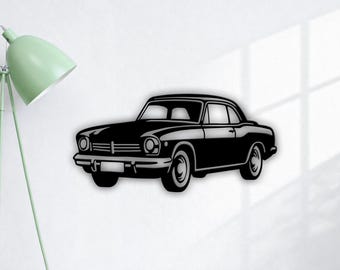 Classic Car SVG DXF | Vintage Car Laser Cut and Silhouette | Car Cricut Glowforge Plasma Cut File