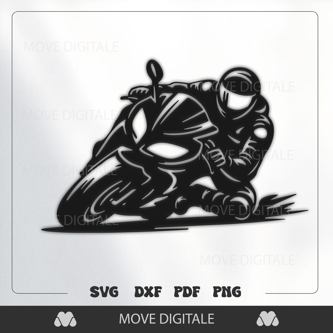 Motorcycle Riding Svg Motorcycle Racing SVG Cut File - Sportbike Rider Wall Art Design for ...