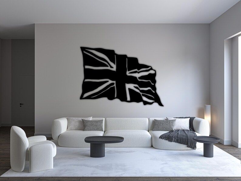 Union Jack Laser Cut SVG DXF | British Flag Silhouette | Cricut ...