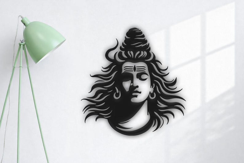 Lord Shiva Nataraja SVG DXF | Hindu God Silhouette | Spiritual Wall Art ...